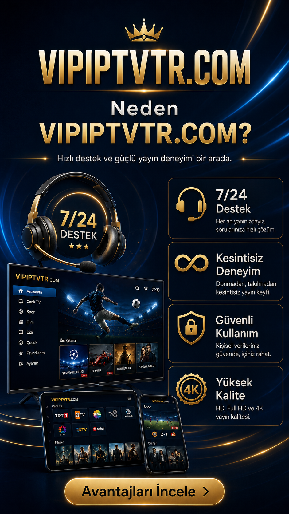 VIP IPTV TR – IPTV Satın Al Hemen İzlemeye Başla